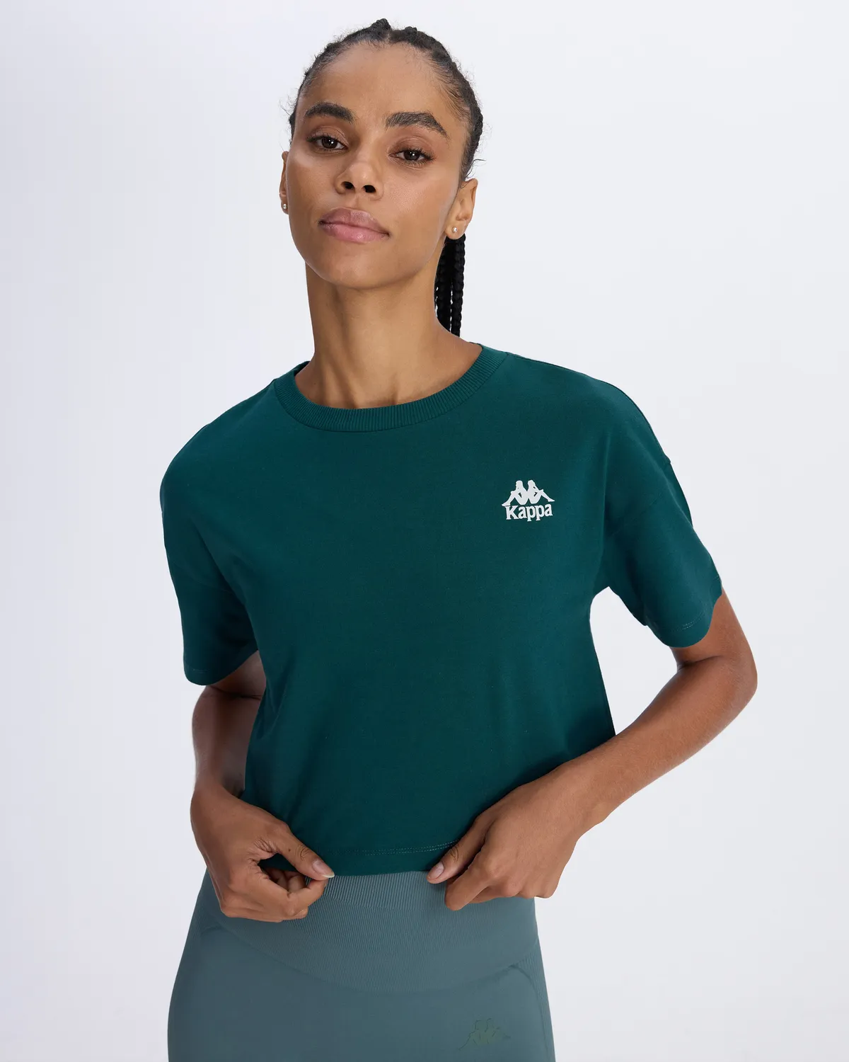 Yeşil Authentic Aster Kadın Petrol Yeşili Comfort Fit Tişört