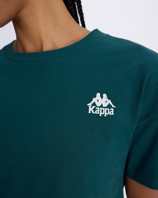 Yeşil Authentic Aster Kadın Petrol Yeşili Comfort Fit Tişört - KAPPA® Türkiye