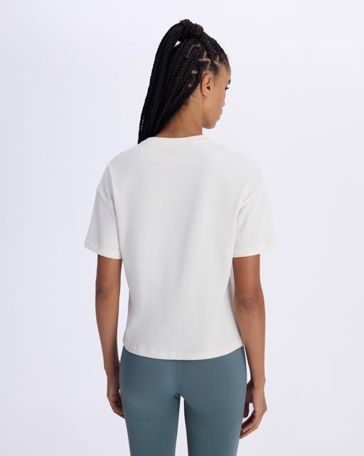 Beyaz Authentic Alessi Kadın Beyaz Comfort Fit Tişört - KAPPA® Türkiye