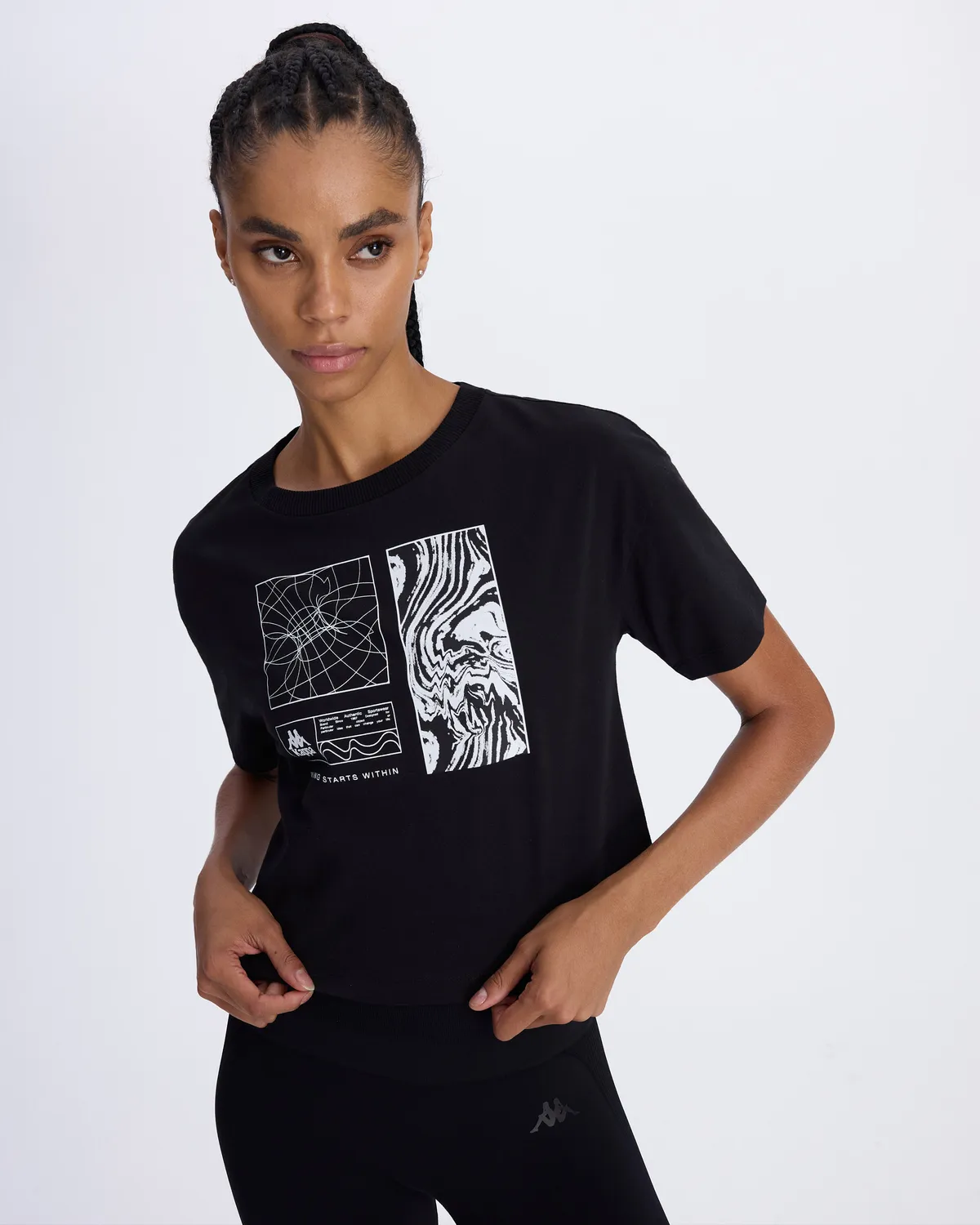 Siyah Authentic Asty Kadın Siyah Comfort Fit Tişört