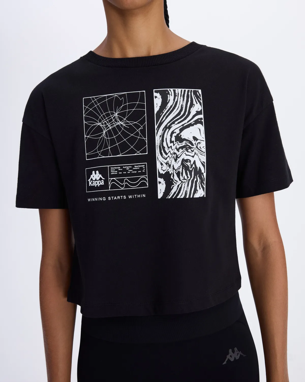 Siyah Authentic Asty Kadın Siyah Comfort Fit Tişört