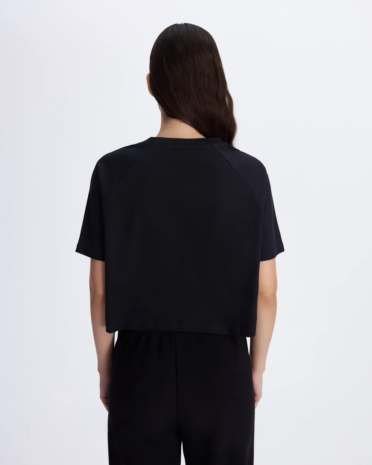 Siyah Authentic Angelou Kadın Siyah Comfort Fit Tişört