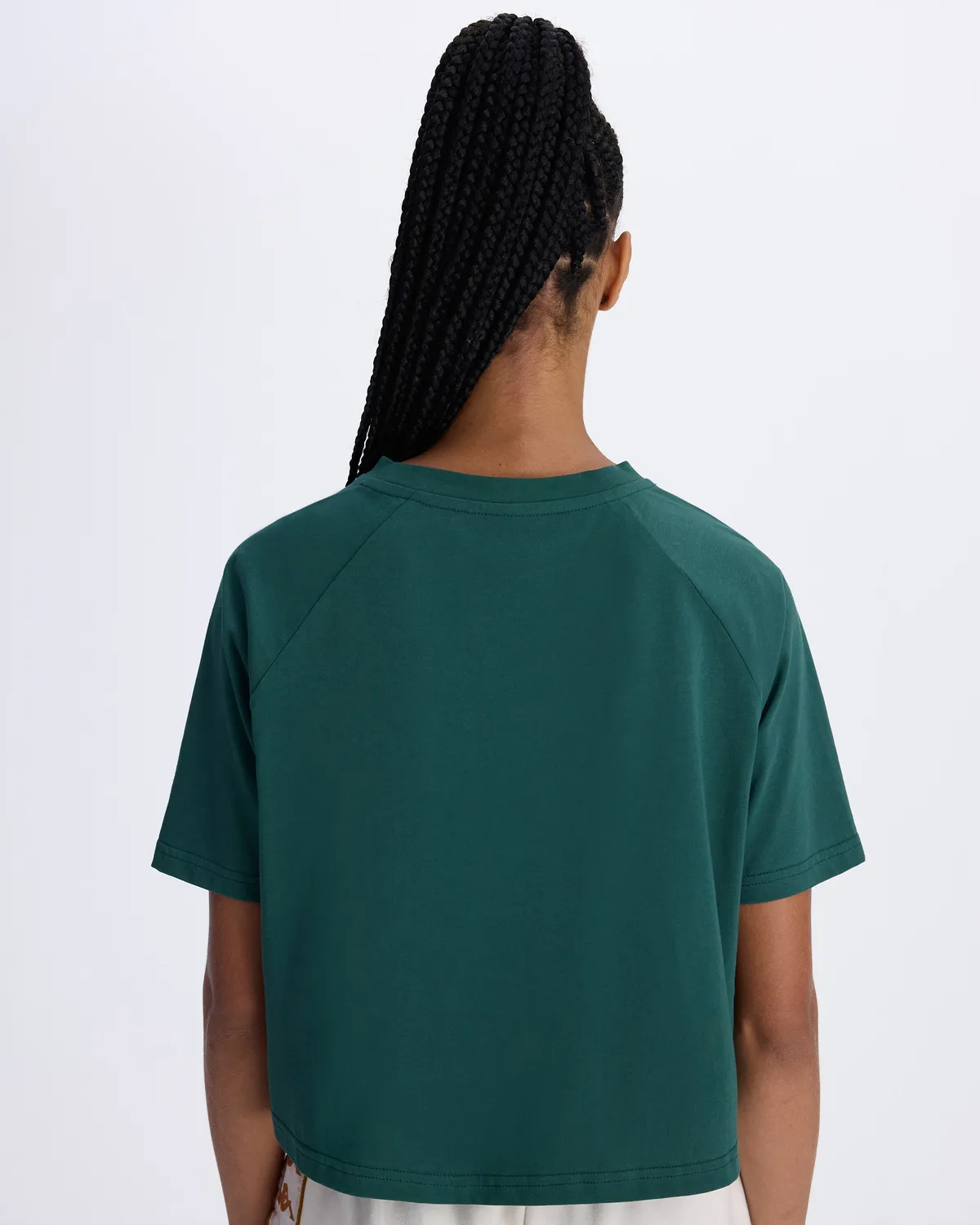 Yeşil Authentic Angelou Kadın Petrol Yeşili Comfort Fit Tişört