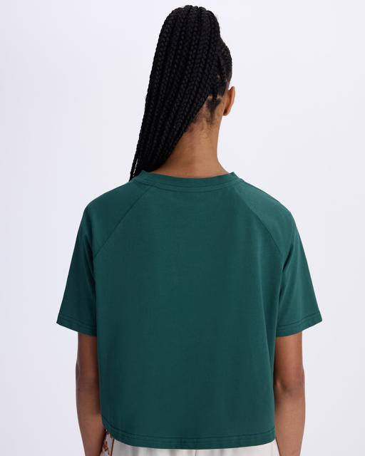 Yeşil Authentic Angelou Kadın Petrol Yeşili Comfort Fit Tişört - KAPPA® Türkiye