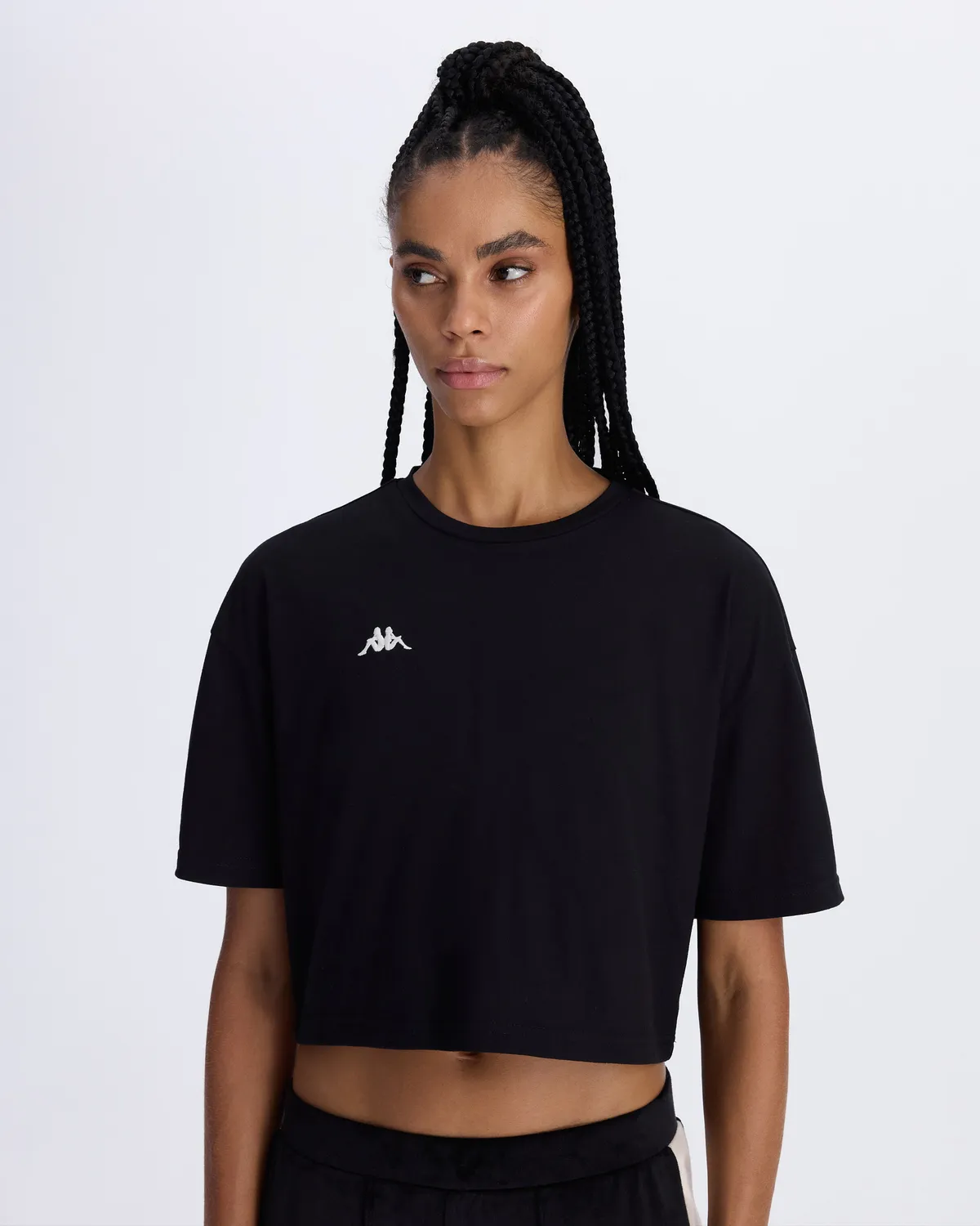 Siyah Authentic Avril T-Shirt Kadın Siyah Comfort Fit Tişört