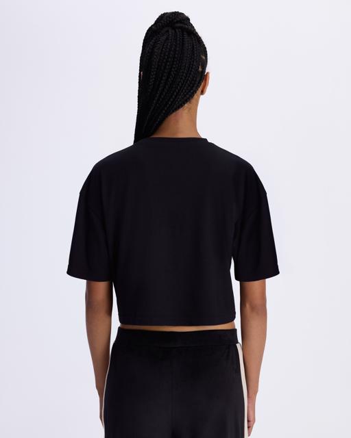 Siyah Authentic Avril T-Shirt Kadın Siyah Comfort Fit Tişört - KAPPA® Türkiye