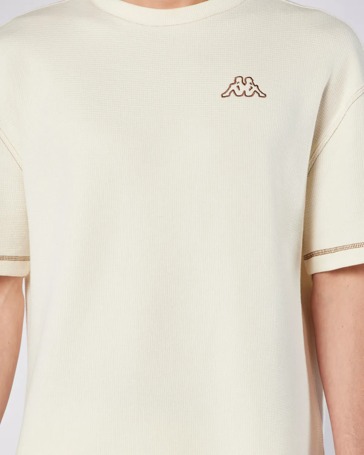 Beyaz Logo Pronton Erkek Beyaz Regular Fit Tişört