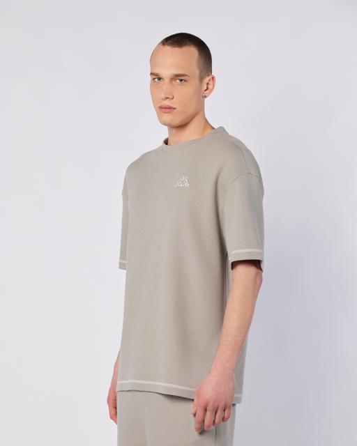 Gri Logo Pronton Erkek Gri Regular Fit Tişört - KAPPA® Türkiye