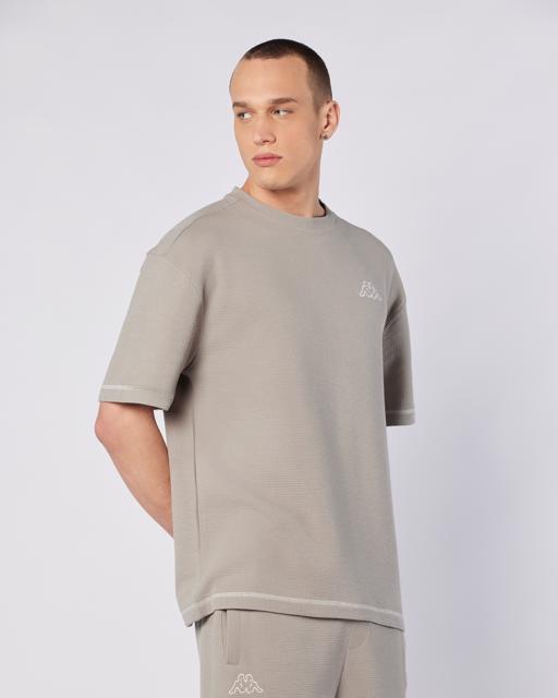 Gri Logo Pronton Erkek Gri Regular Fit Tişört - KAPPA® Türkiye