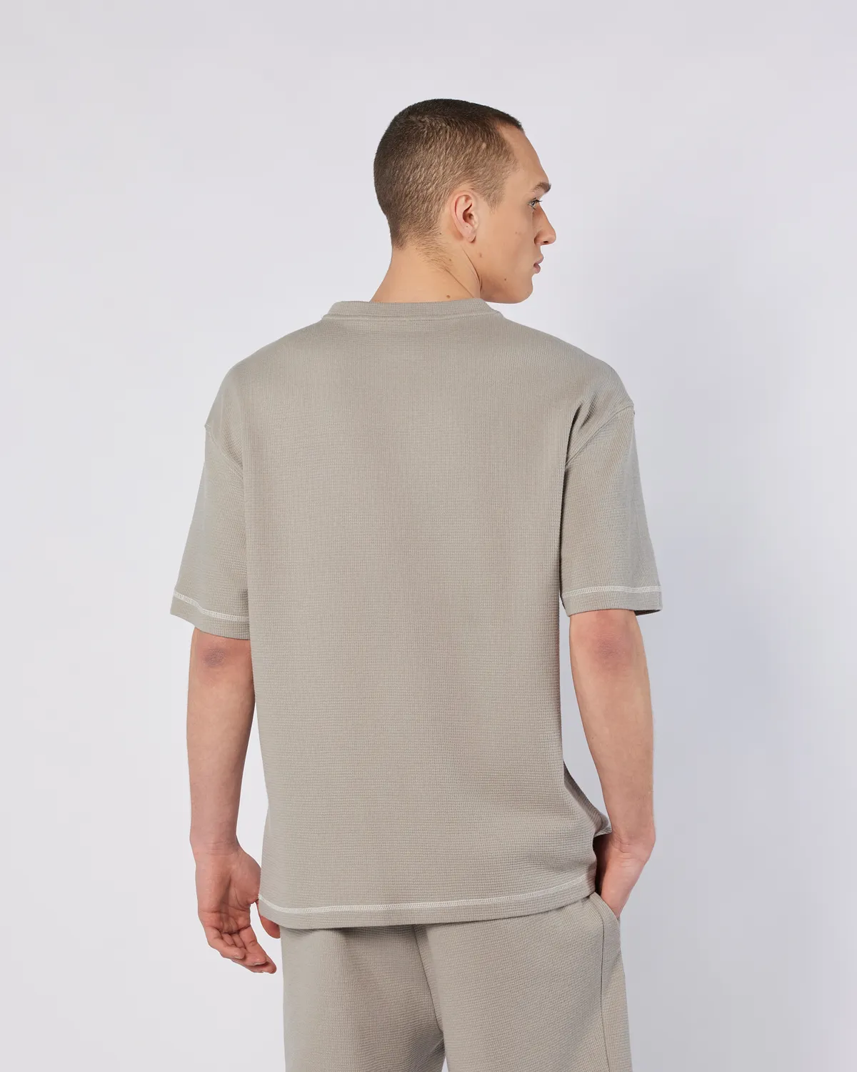 Gri Logo Pronton Erkek Gri Regular Fit Tişört