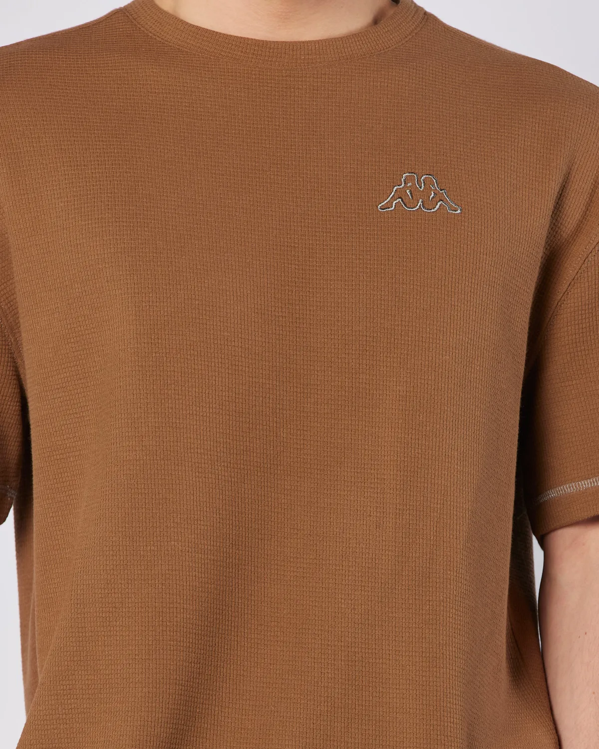 Kahverengi Logo Pronton Erkek Kahverengi Regular Fit Tişört