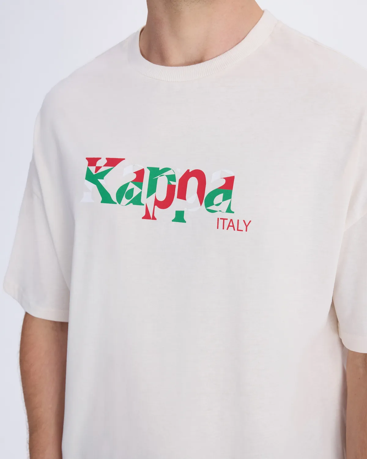 Gri Authentic İtaly T-Shirt Erkek Beyaz Comfort Fit Tişört