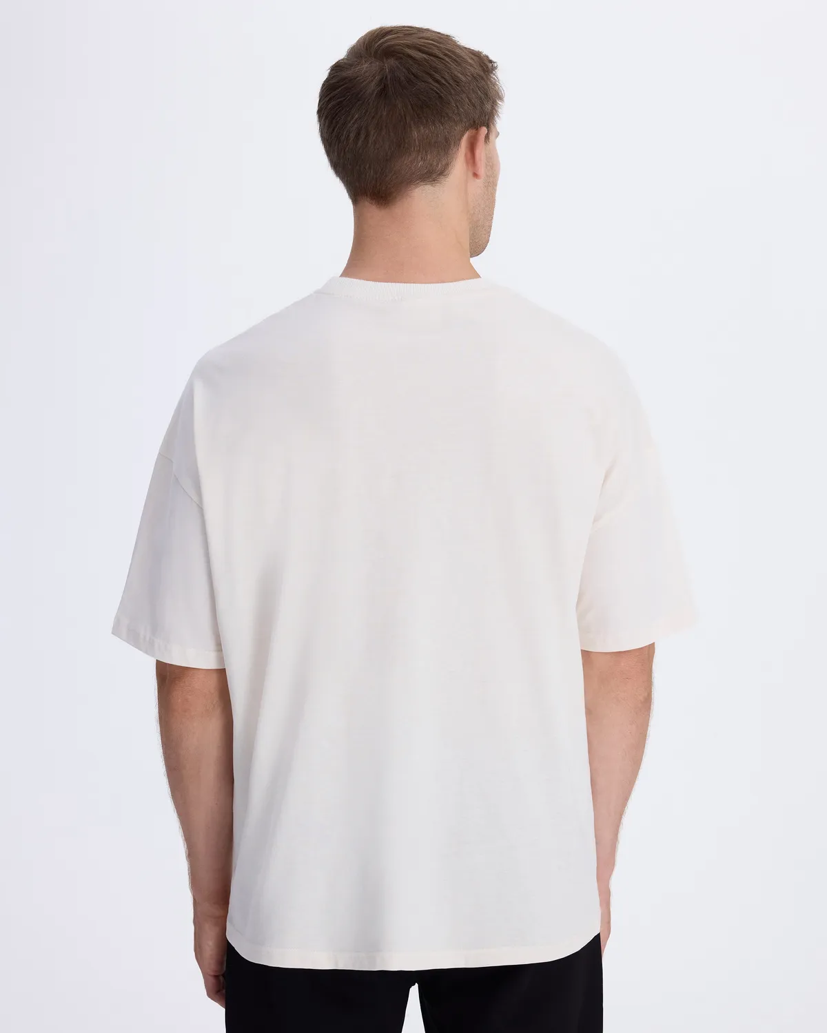 Gri Authentic İtaly T-Shirt Erkek Beyaz Comfort Fit Tişört