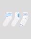 Beyaz-Susy 3pack Unisex Beyaz Çorap