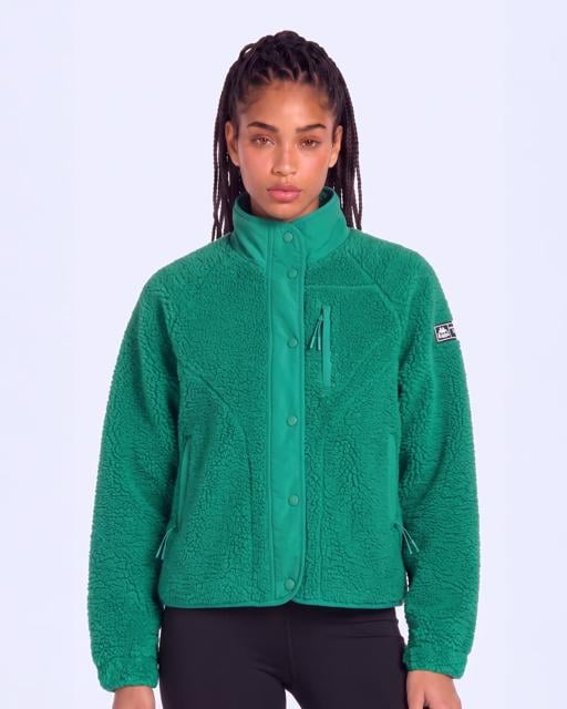 Yeşil Authentic Crete 2 Kadın Yeşil Regular Sherpa Mont - KAPPA® Türkiye