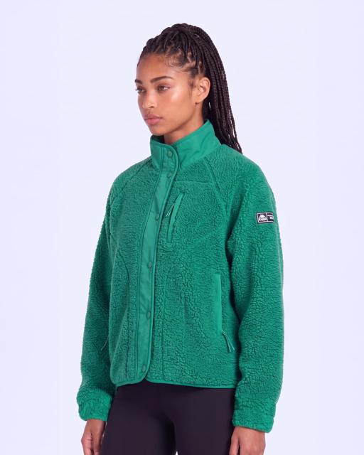 Yeşil Authentic Crete 2 Kadın Yeşil Regular Sherpa Mont - KAPPA® Türkiye