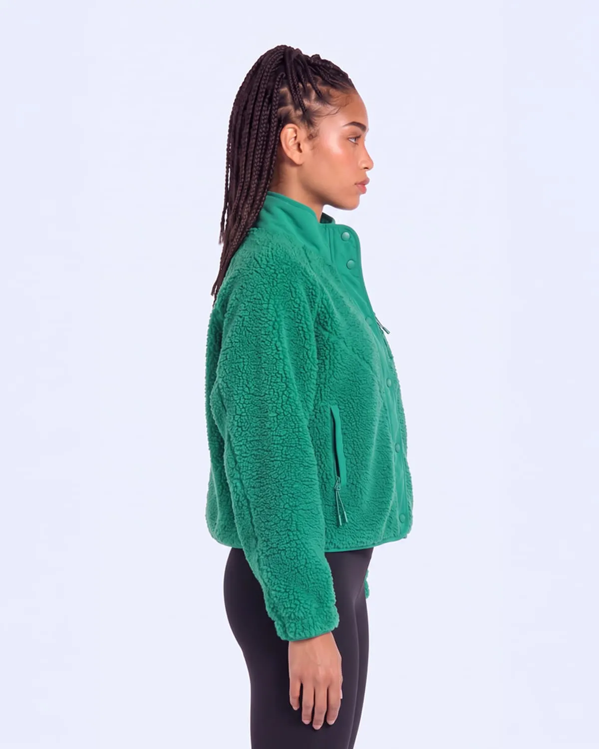 Yeşil Authentic Crete 2 Kadın Yeşil Regular Sherpa Mont