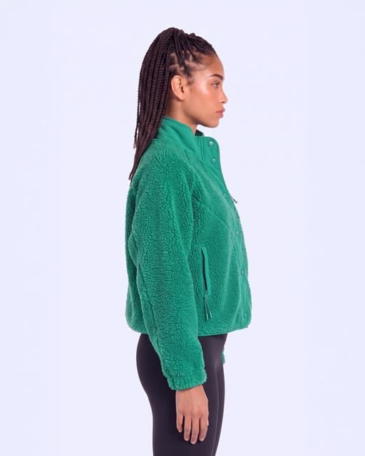 Yeşil Authentic Crete 2 Kadın Yeşil Regular Sherpa Mont - KAPPA® Türkiye