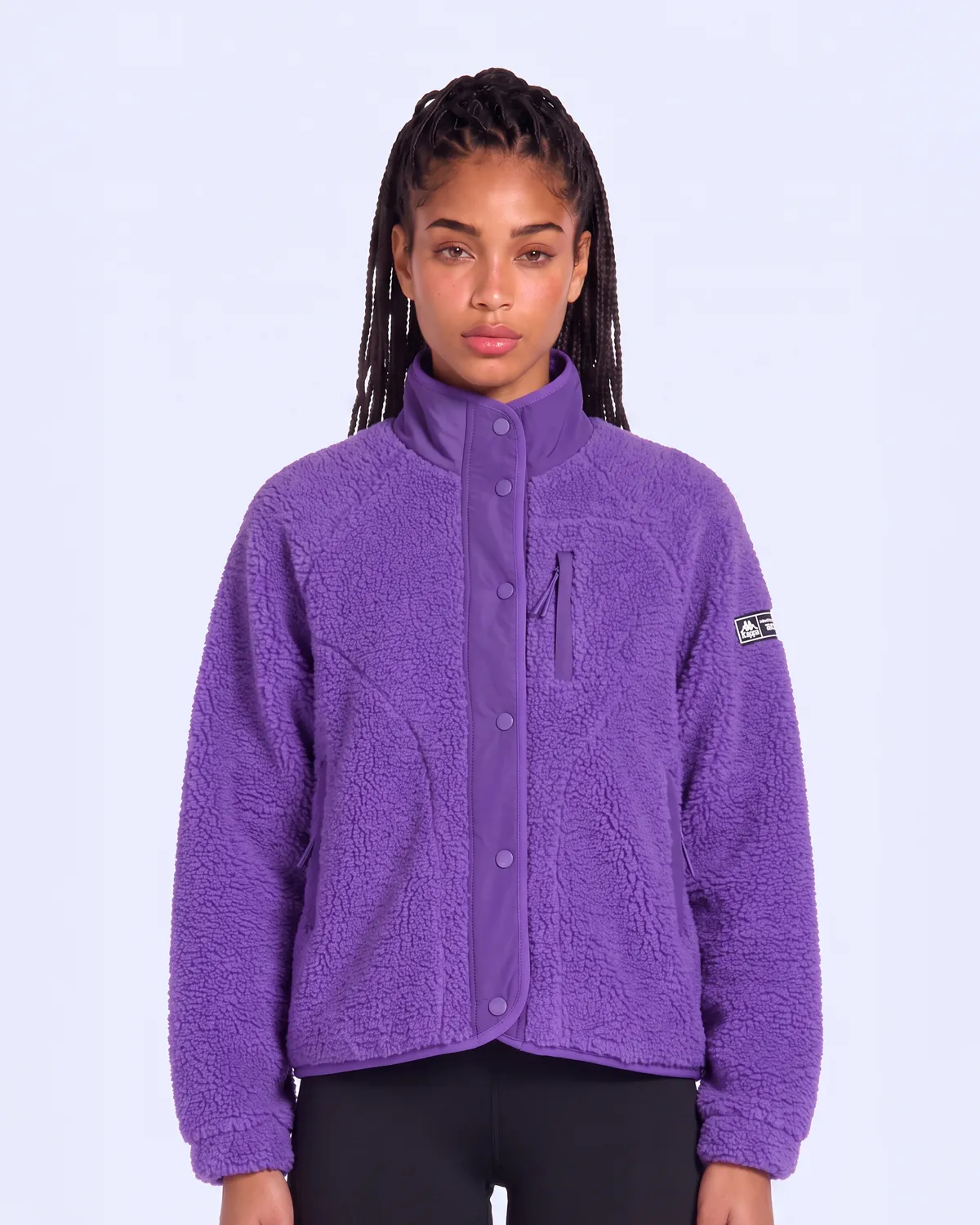 Mor Authentic Crete 2 Kadın Mor Regular Sherpa Mont