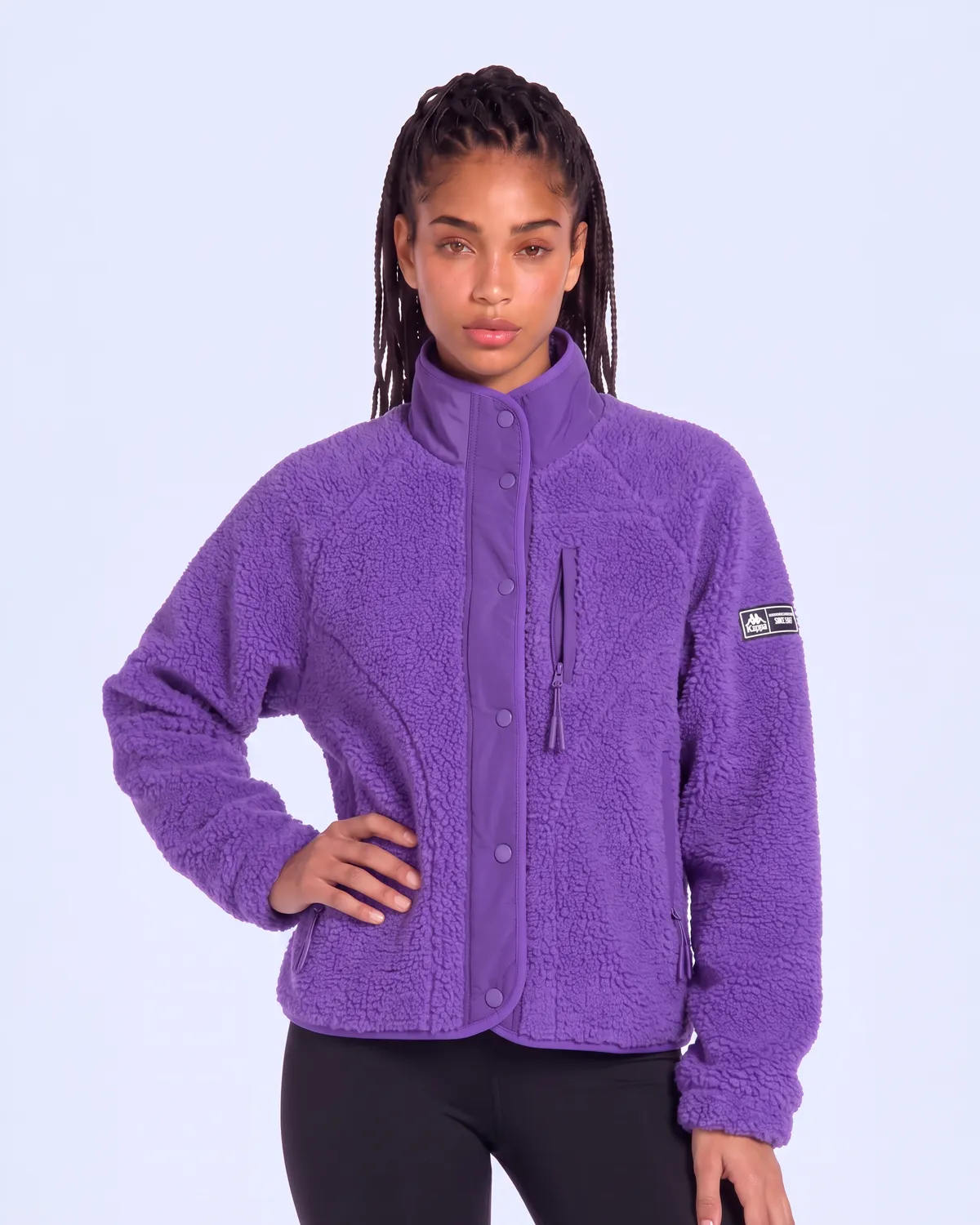 Mor Authentic Crete 2 Kadın Mor Regular Sherpa Mont