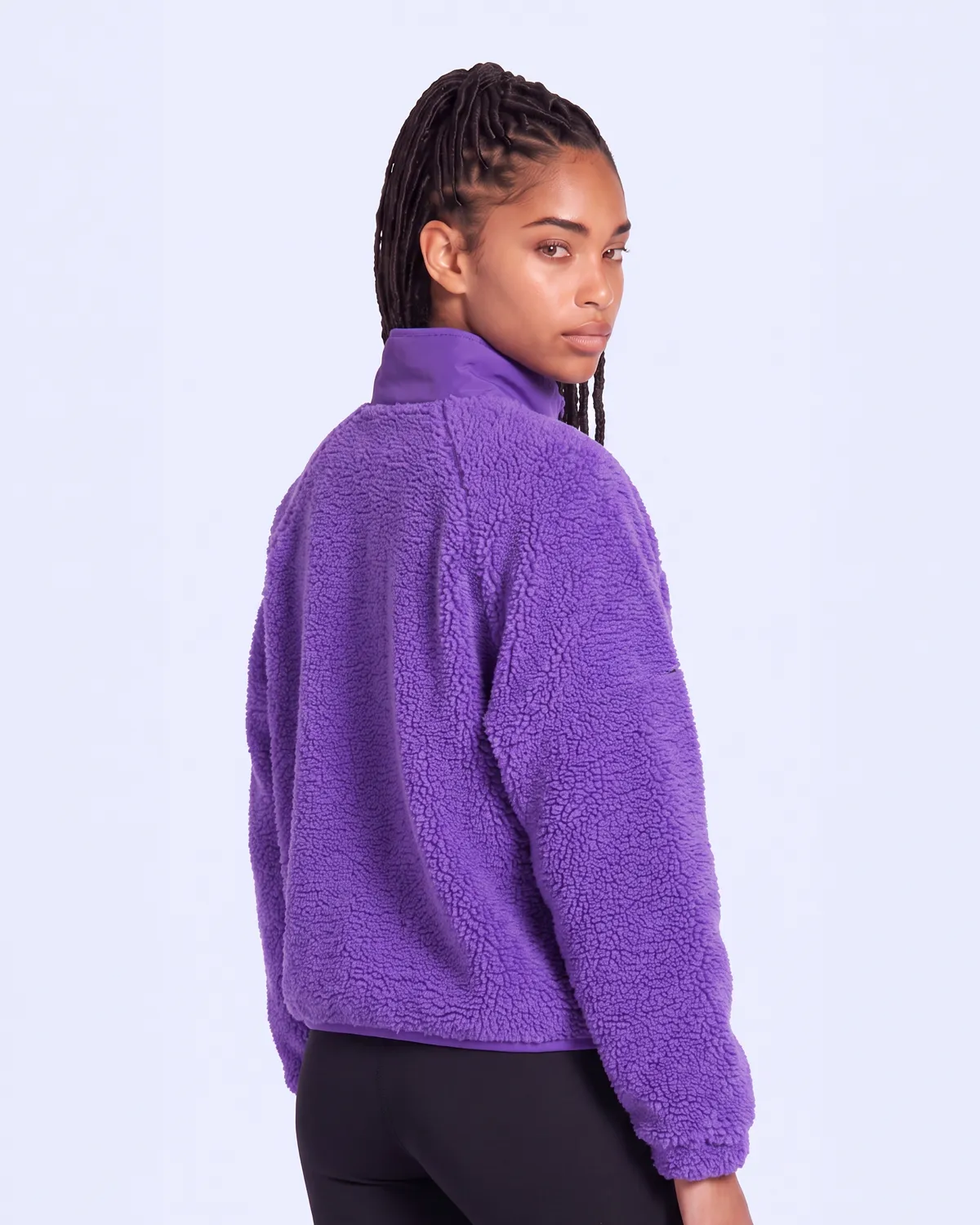 Mor Authentic Crete 2 Kadın Mor Regular Sherpa Mont