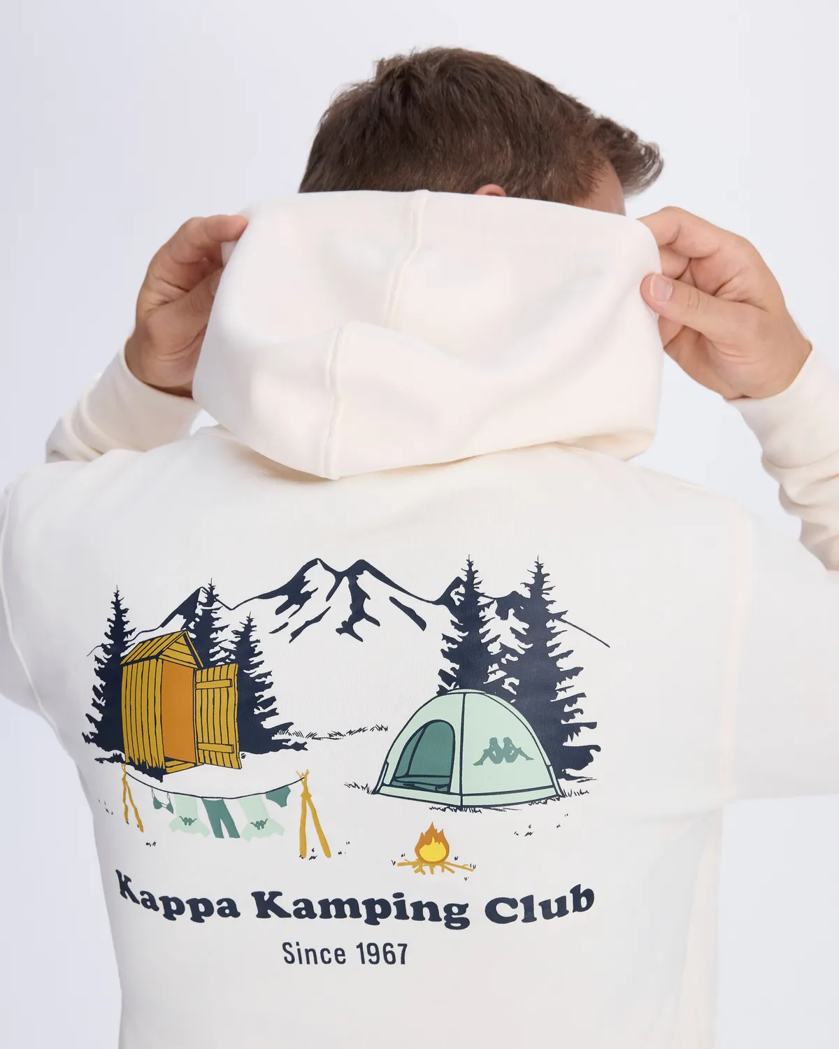 Beyaz Authentic Graphik Phelps Unisex Beyaz Regular Fit Hoodie