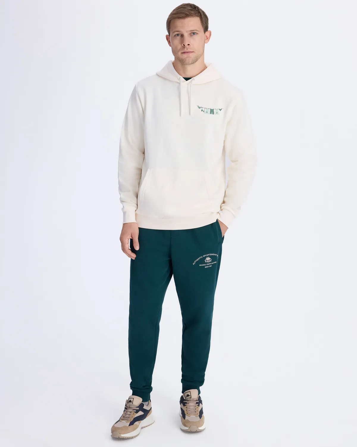 Beyaz Authentic Graphik Phelps Unisex Beyaz Regular Fit Hoodie