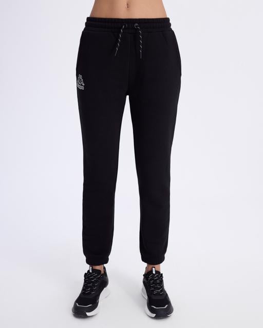 Siyah Logo Fres Tur Kadın Siyah Oversize Fit Eşofman Altı - KAPPA® Türkiye