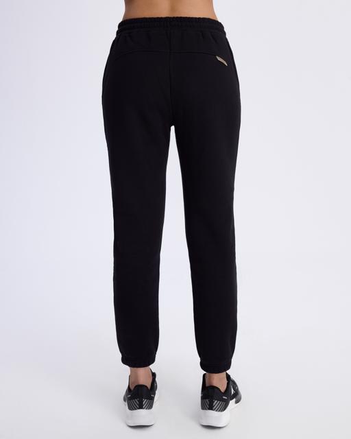 Siyah Logo Fres Tur Kadın Siyah Oversize Fit Eşofman Altı - KAPPA® Türkiye