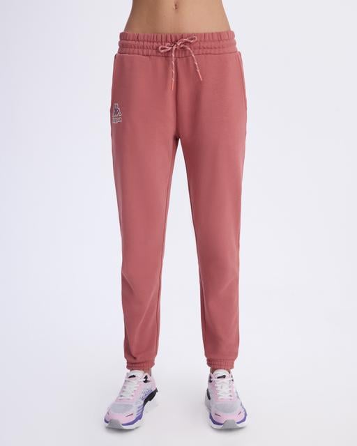 Pembe Logo Fres Tur Kadın Gül Kurusu Oversize Fit Eşofman Altı - KAPPA® Türkiye