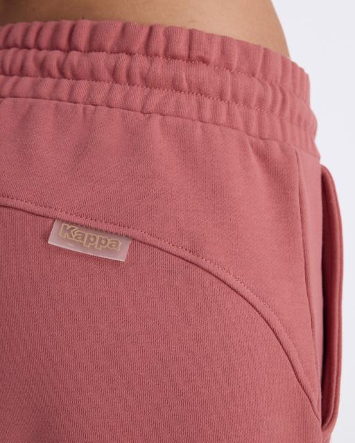 Pembe Logo Fres Tur Kadın Gül Kurusu Oversize Fit Eşofman Altı - KAPPA® Türkiye