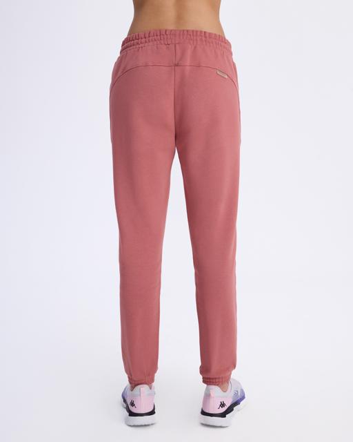 Pembe Logo Fres Tur Kadın Gül Kurusu Oversize Fit Eşofman Altı - KAPPA® Türkiye