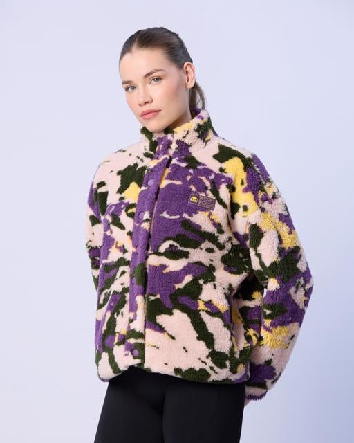 Sarı Authentic Neplina Kadın Siyah-Mor Regular Fit Sherpa - KAPPA® Türkiye