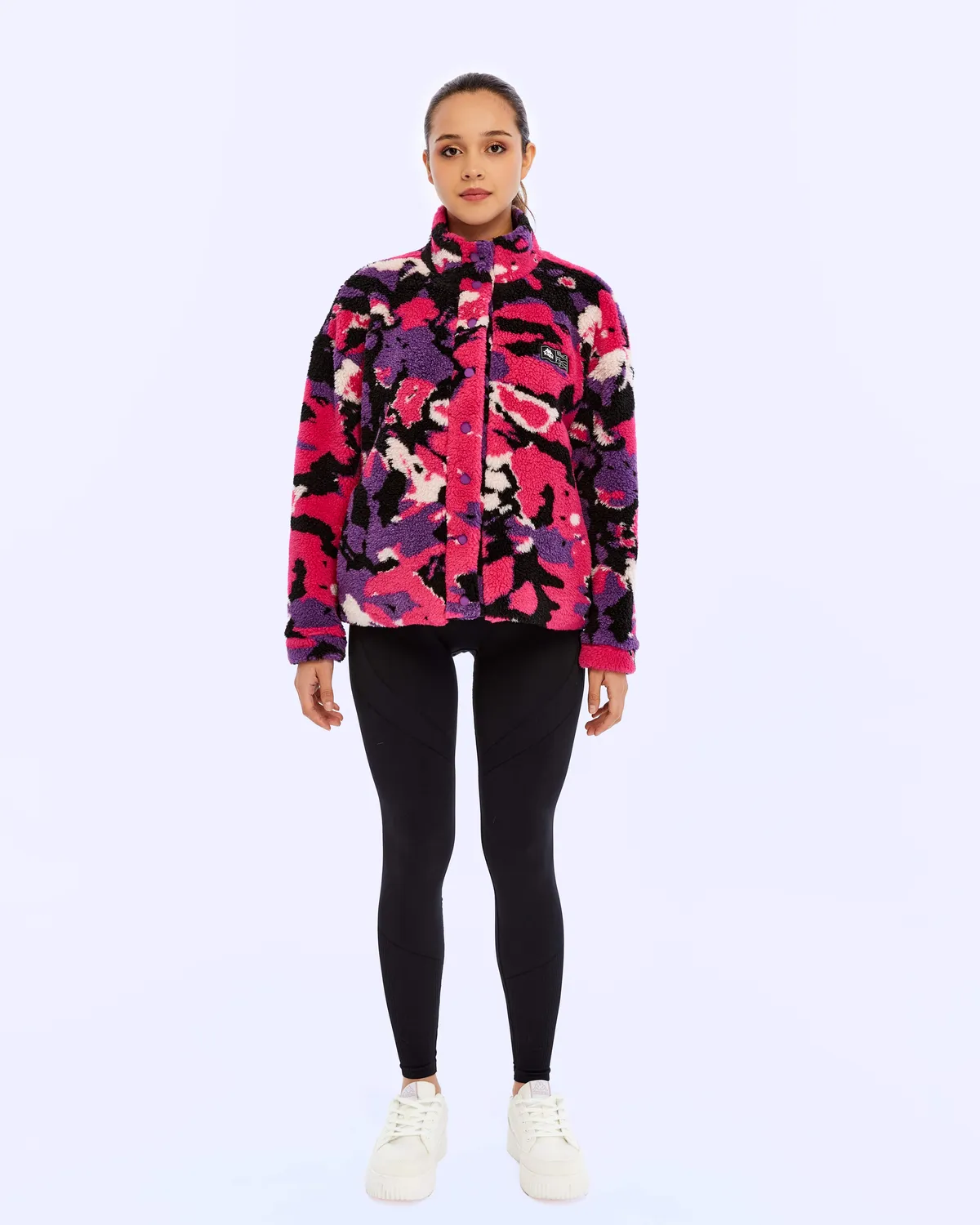 Mavi Authentic Neplina Kadın Bordo-Lacivert Regular Fit Sherpa