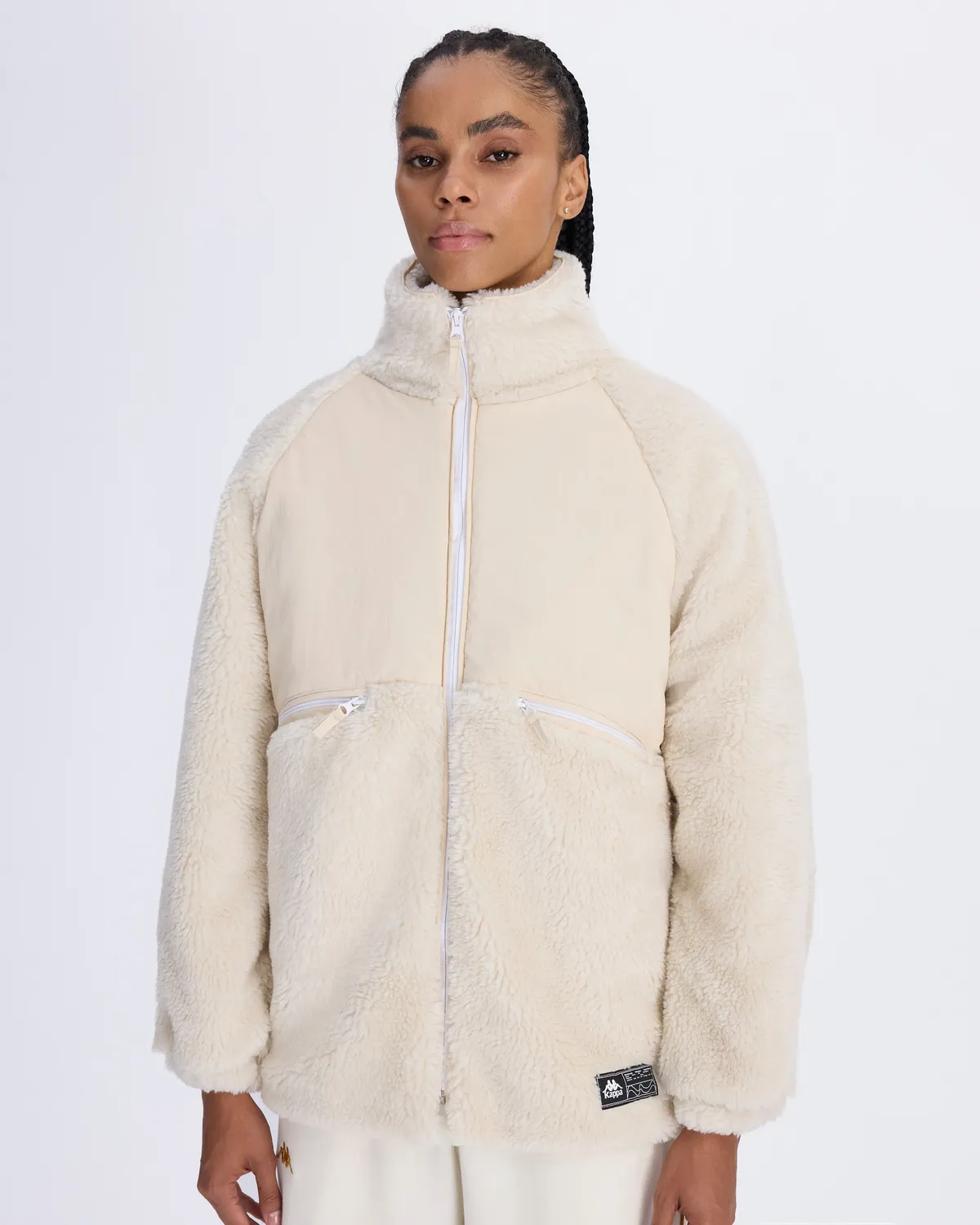 Beyaz Authentic Oripro Kadın Beyaz Regular Fit Sherpa