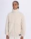 Authentic Oripro Kadın Camel-Mor-Yeşil Regular Fit Sherpa