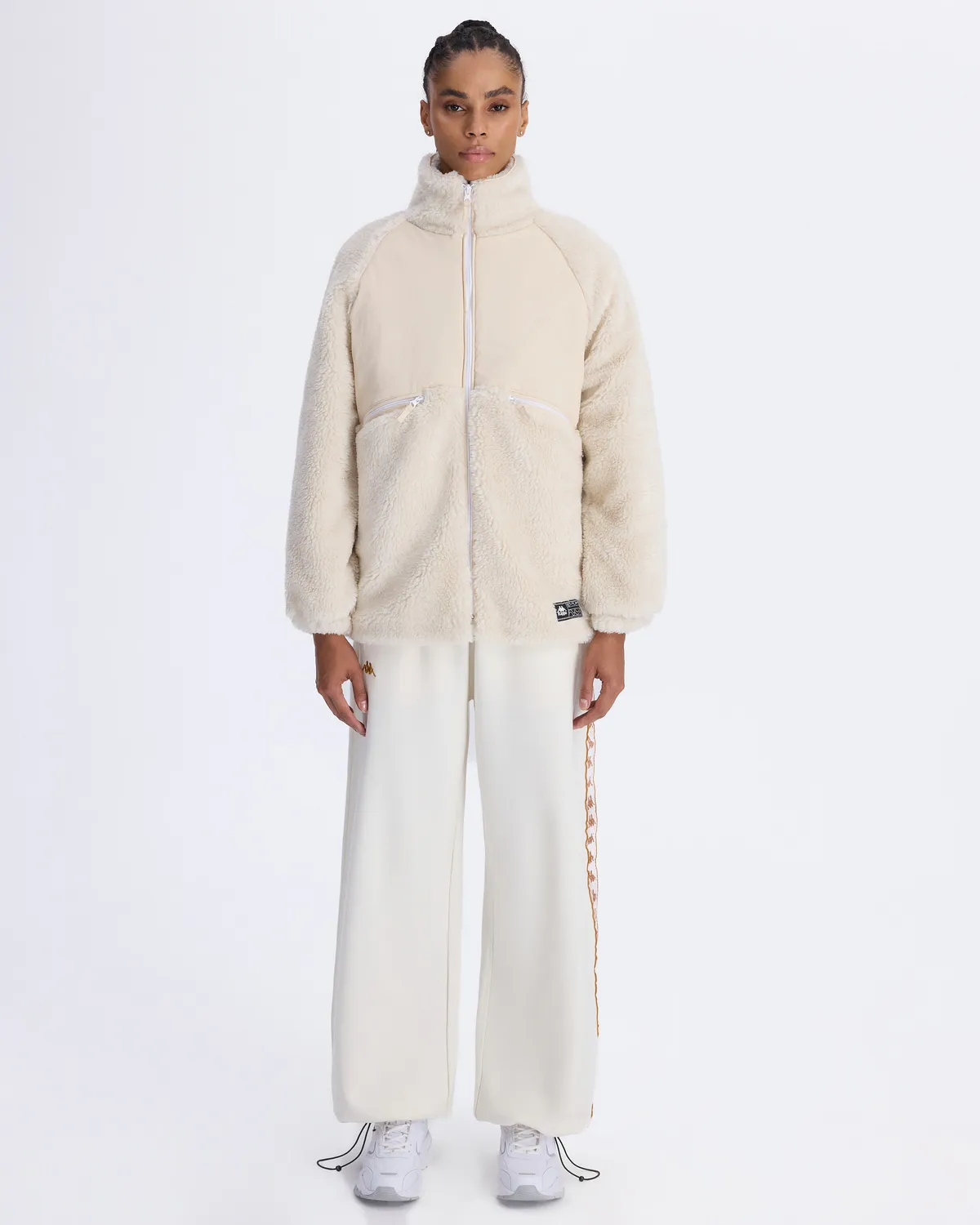 Beyaz Authentic Oripro Kadın Beyaz Regular Fit Sherpa