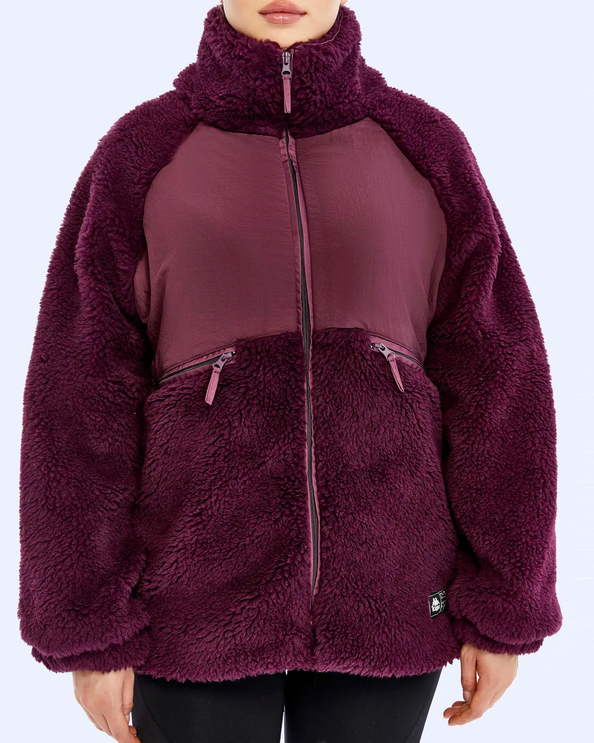 Siyah Authentic Oripro Kadın Bordo Regular Fit Sherpa