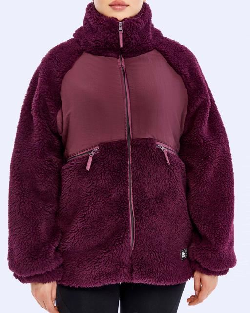 Siyah Authentic Oripro Kadın Bordo Regular Fit Sherpa - KAPPA® Türkiye