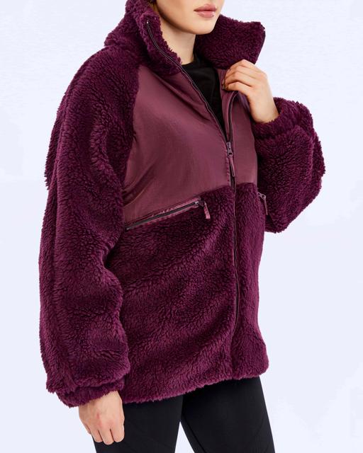 Siyah Authentic Oripro Kadın Bordo Regular Fit Sherpa - KAPPA® Türkiye