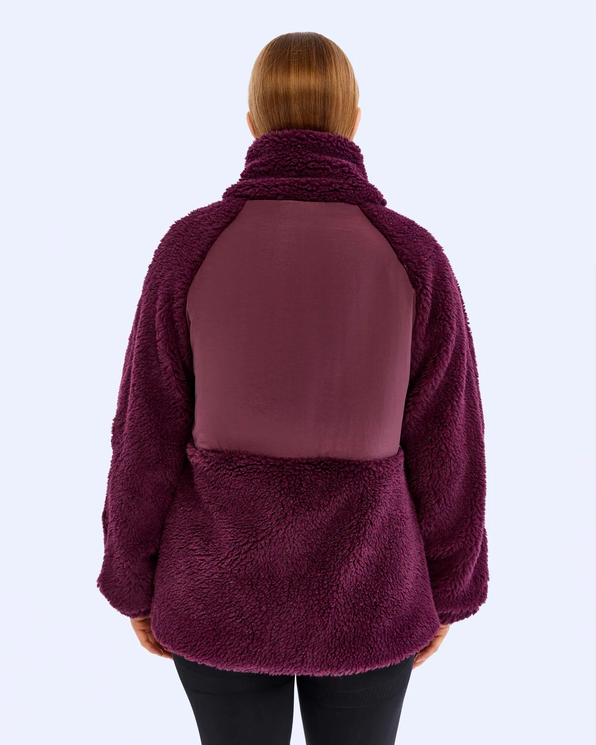 Siyah Authentic Oripro Kadın Bordo Regular Fit Sherpa