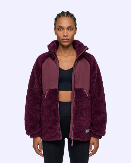 Siyah Authentic Oripro Kadın Bordo Regular Sherpa Mont - KAPPA® Türkiye
