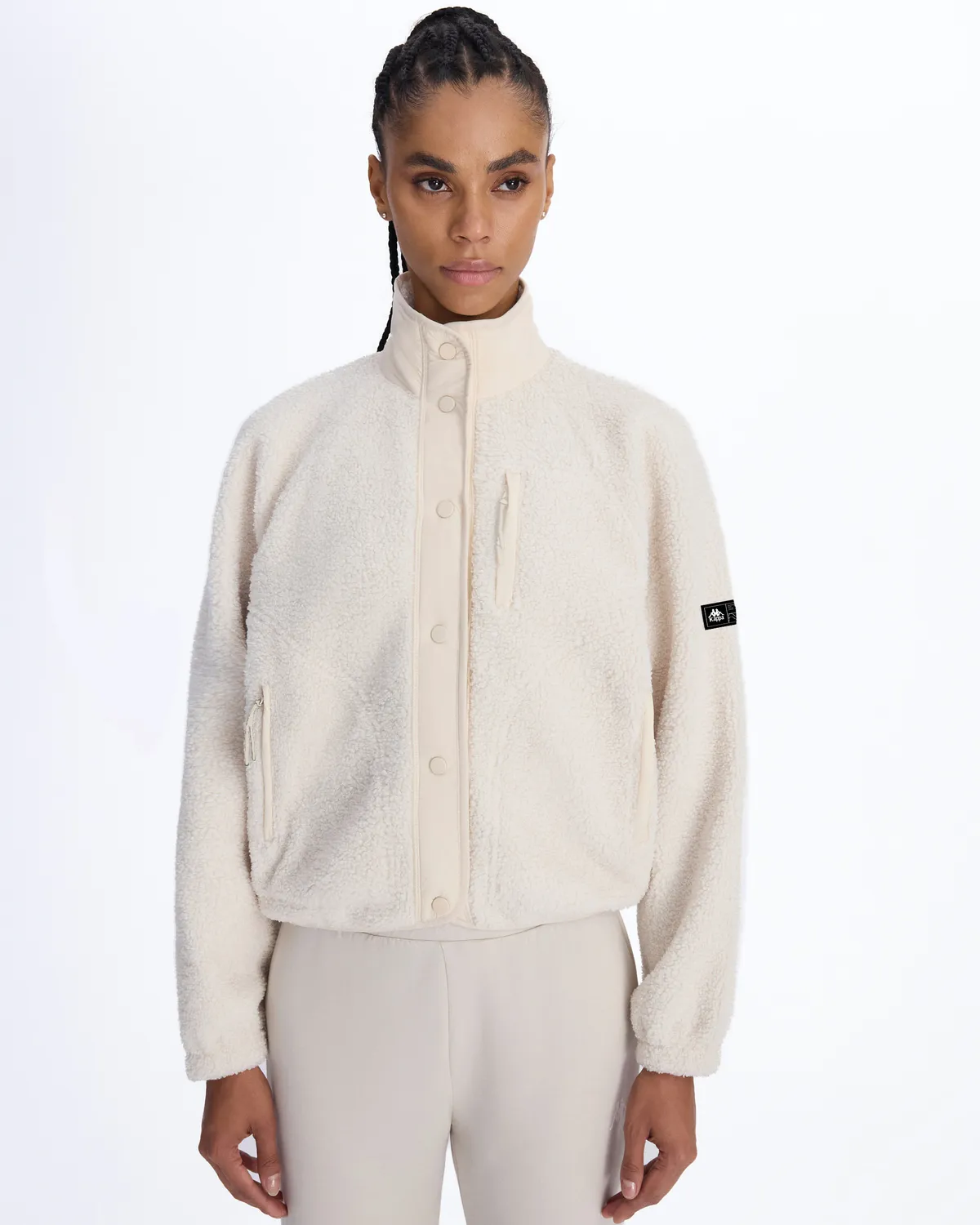 Beyaz Authentic Crete Kadın Beyaz Regular Fit Sherpa