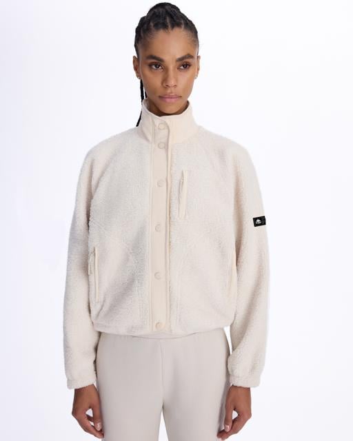 Beyaz Authentic Crete Kadın Beyaz Regular Fit Sherpa - KAPPA® Türkiye