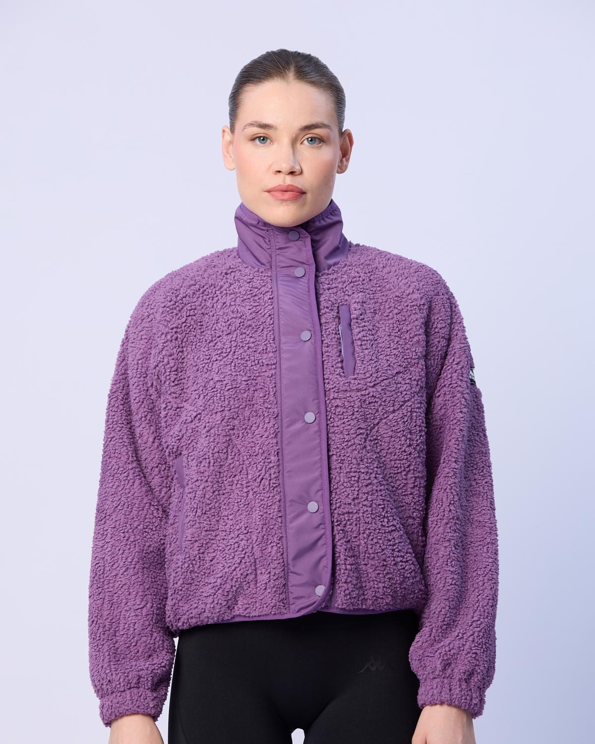 Authentic Crete Kadın Mor Regular Sherpa Mont | KAPPA® Türkiye