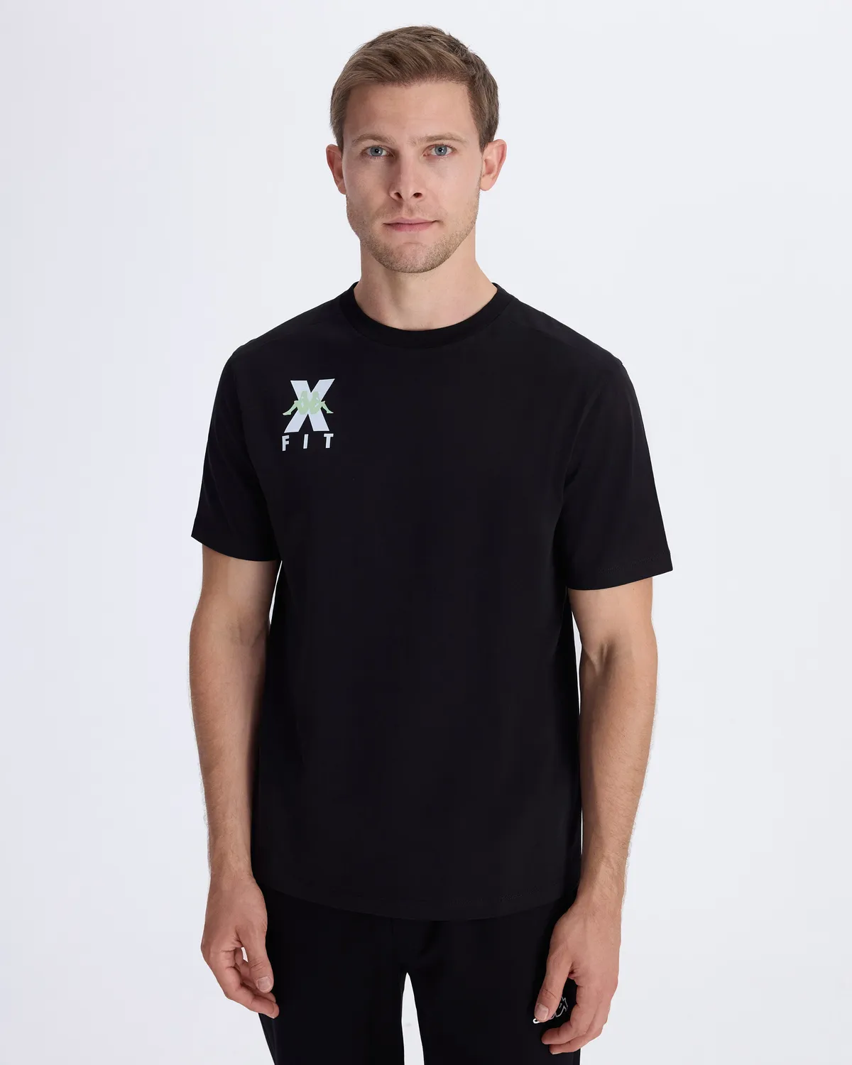 Siyah Kombat Wkt Ecairo Tur Xfit Erkek Siyah Comfort Fit Tişört