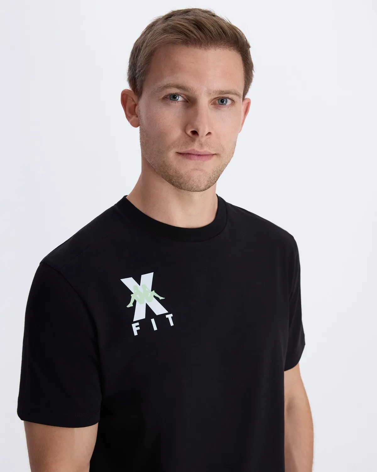 Siyah Kombat Wkt Ecairo Tur Xfit Erkek Siyah Comfort Fit Tişört
