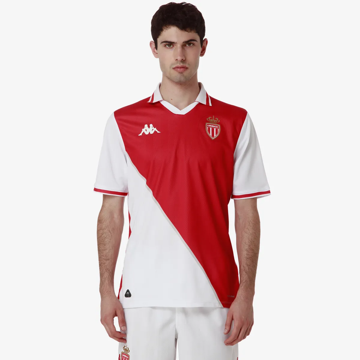 Beyaz Kombat 2025 Monaco Home Erkek Beyaz-Kırmızı Regular Fit Forma