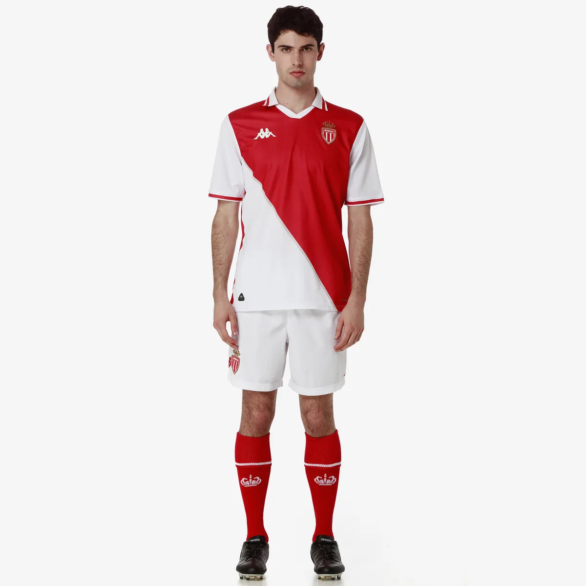 Beyaz Kombat 2025 Monaco Home Erkek Beyaz-Kırmızı Regular Fit Forma