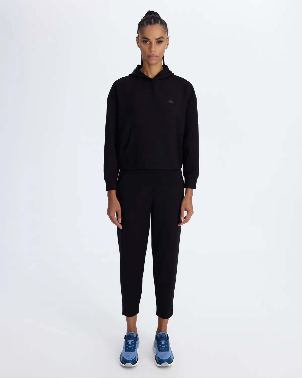 Siyah Eira Kadın Siyah Comfort Fit Hoodie